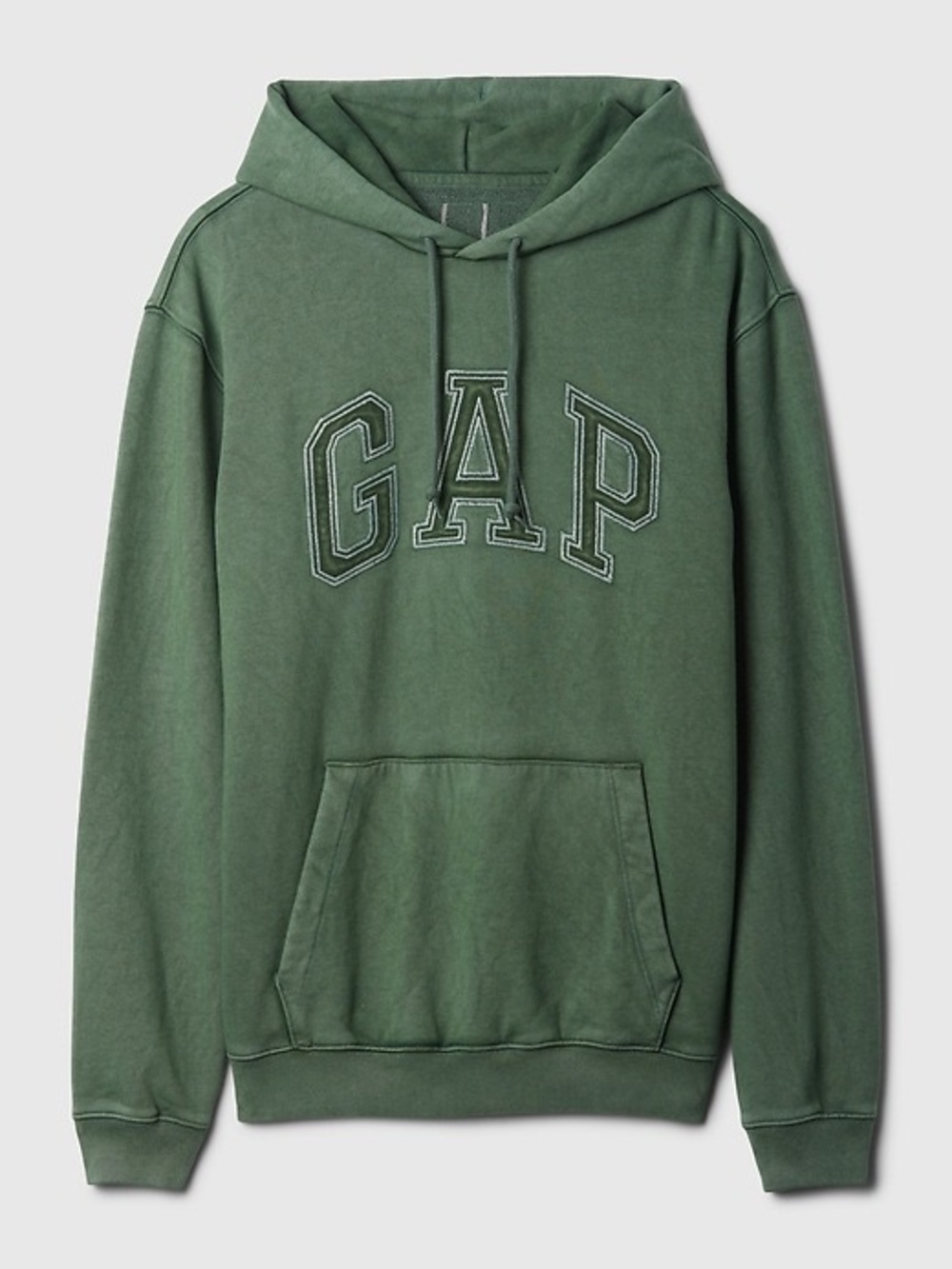 GAP Arch Logo Ripstop Hoodie Dark Forest Green XXL